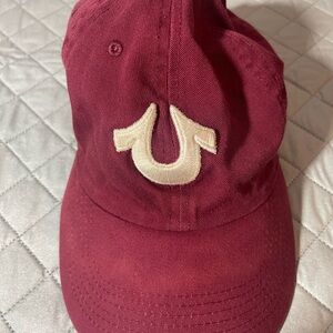 True Religion Burgundy Cap